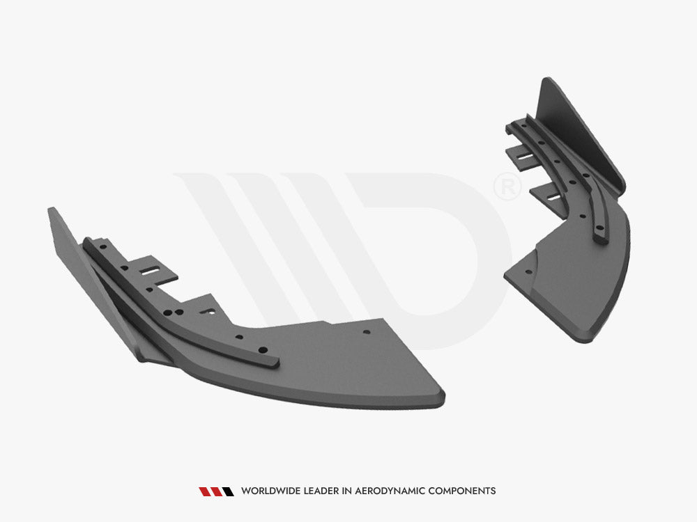 Maxton Design Street Pro Rear Side Splitters (+flaps) Audi S3 Sportback 8v Facelift - Wayside Performance 