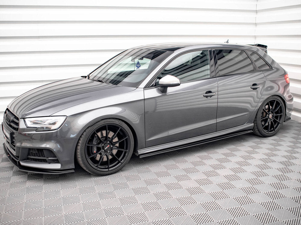 Maxton Design Street Pro Side Skirts Diffusers Audi S3 Sportback 8v Facelift - Wayside Performance 