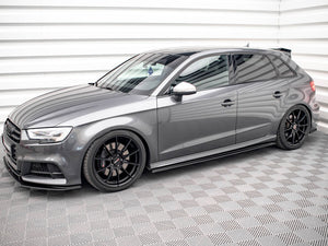 Maxton Design Street Pro Side Skirts Diffusers Audi S3 Sportback 8v Facelift - Wayside Performance 