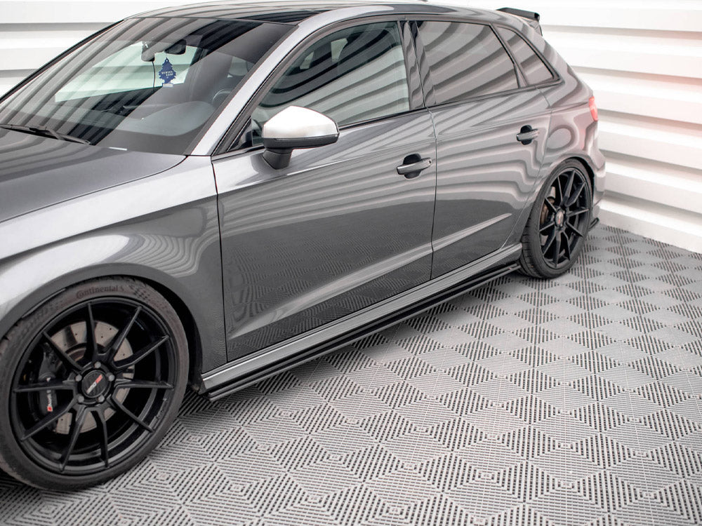 Maxton Design Street Pro Side Skirts Diffusers Audi S3 Sportback 8v Facelift - Wayside Performance 