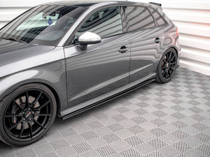 Maxton Design Street Pro Side Skirts Diffusers Audi S3 Sportback 8v Facelift - Wayside Performance 