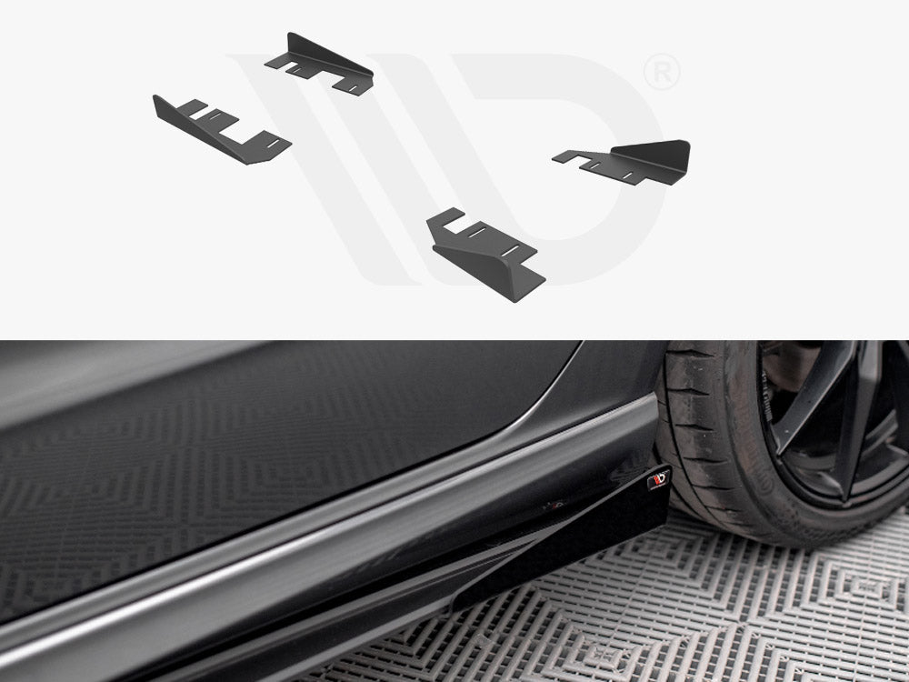 Maxton Design Side Flaps Audi S3 Sportback 8v Facelift - Wayside Performance 