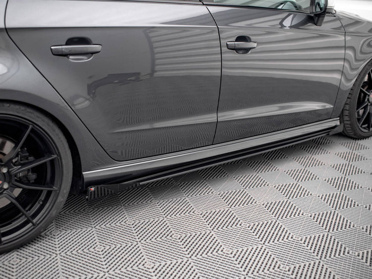 Maxton Design Side Flaps Audi S3 Sportback 8v Facelift - Wayside Performance 