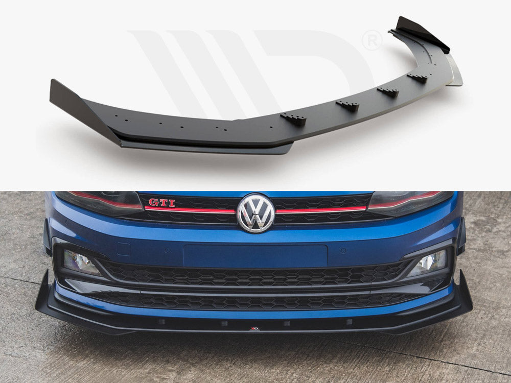 Maxton Racing Front Splitter (+flaps) Vw Polo Gti Mk6 (2017-) - Wayside Performance 