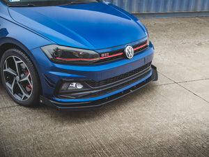 Maxton Racing Front Splitter (+flaps) Vw Polo Gti Mk6 (2017-) - Wayside Performance 