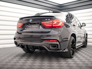 Central Rear Splitter (Vertical Bars) BMW X6 M Sport F16 - Wayside Performance 