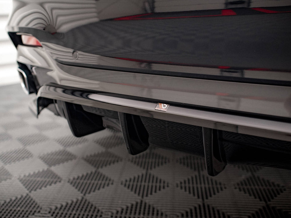 Central Rear Splitter (Vertical Bars) BMW X6 M Sport F16 - Wayside Performance 
