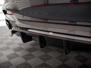 Central Rear Splitter (Vertical Bars) BMW X6 M Sport F16 - Wayside Performance 