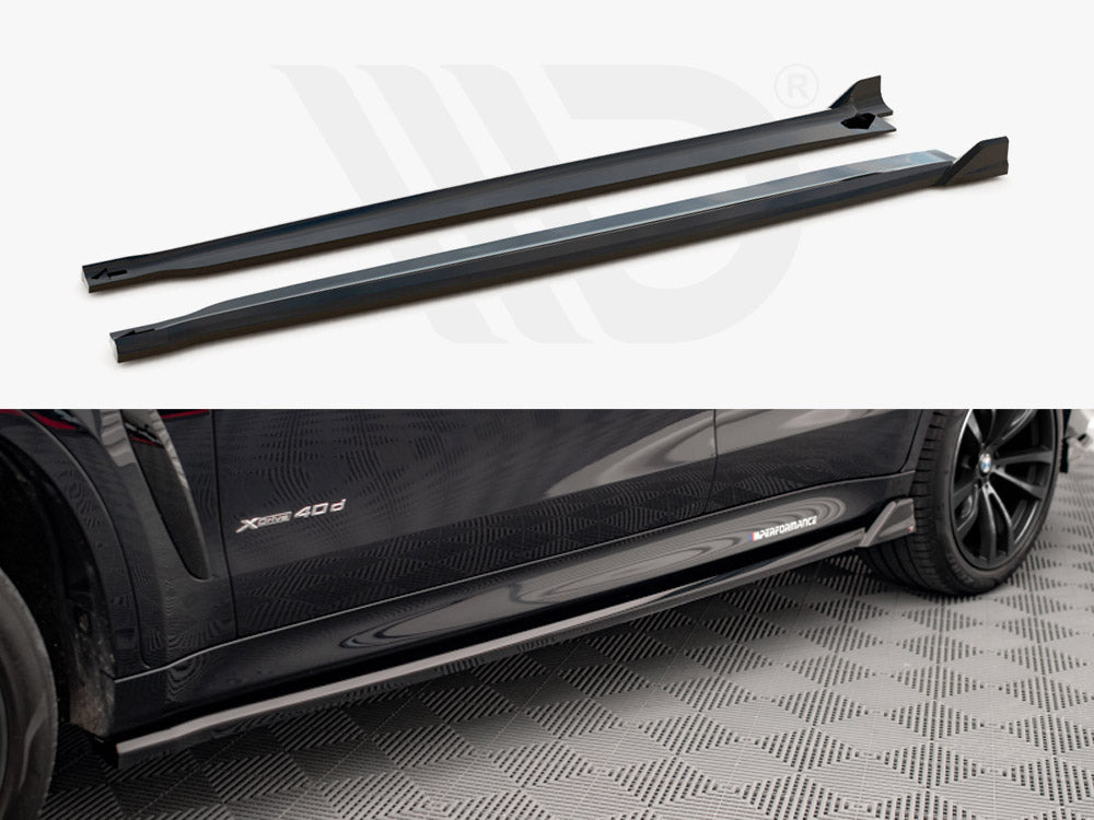 Side Skirts Diffusers V.2 BMW X6 M Sport F16 - Wayside Performance 