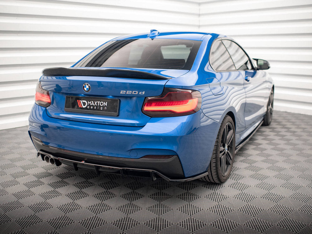 Central Rear Splitter (Vertical Bars) BMW 2 M-Pack F22 - Wayside Performance 