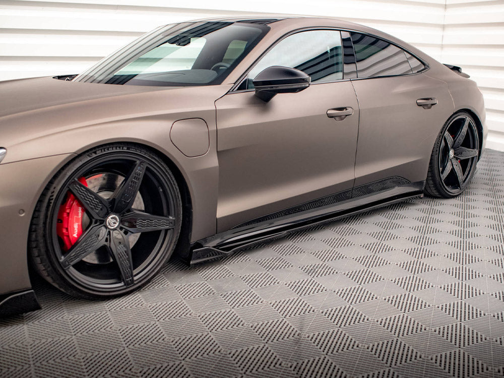 Side Skirts Diffusers V.2 Audi e-Tron GT / RS GT Mk1 - Wayside Performance 