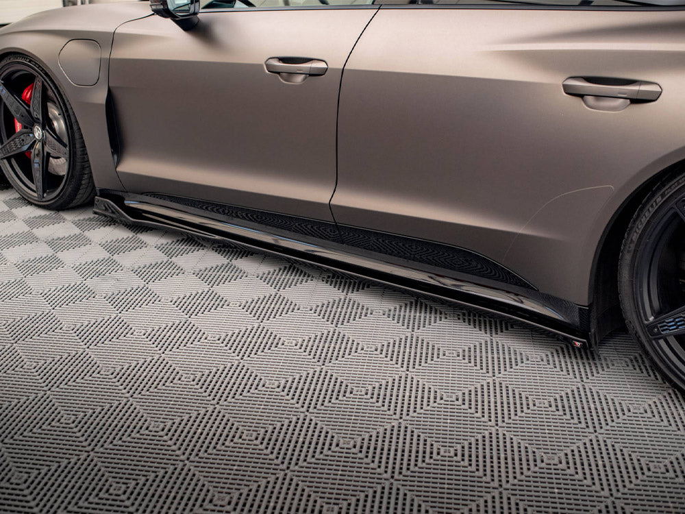 Side Skirts Diffusers V.2 Audi e-Tron GT / RS GT Mk1 - Wayside Performance 