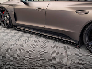 Side Skirts Diffusers V.2 Audi e-Tron GT / RS GT Mk1 - Wayside Performance 