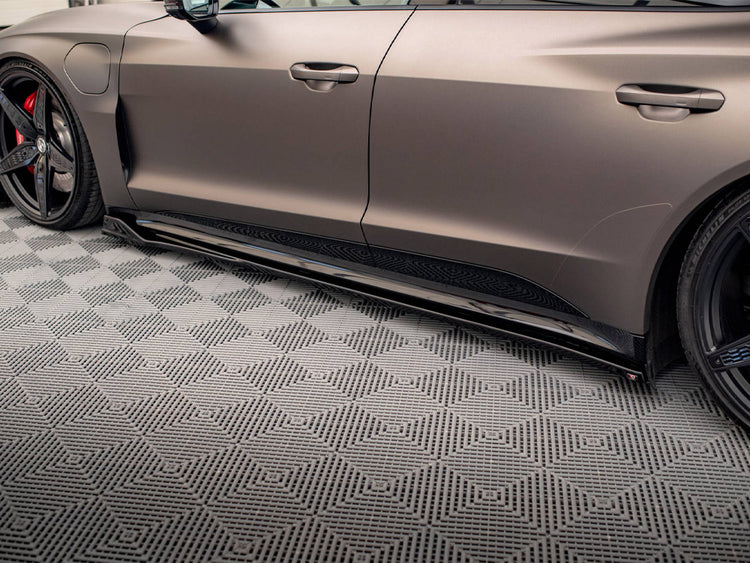 Side Skirts Diffusers V.2 Audi e-Tron GT / RS GT Mk1 - Wayside Performance 