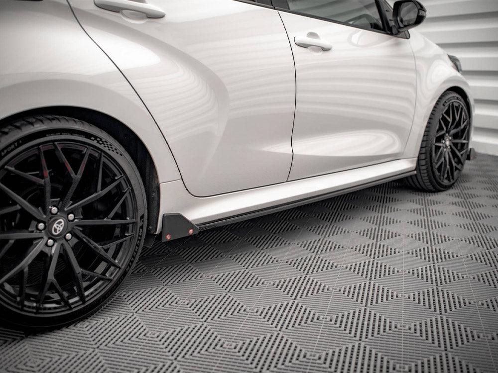 Side Skirts Diffusers V.1 + Flaps Toyota Yaris Mk4 - Wayside Performance 