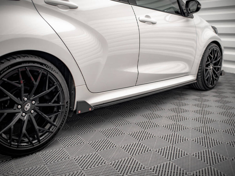 Side Skirts Diffusers V.1 + Flaps Toyota Yaris Mk4 - Wayside Performance 