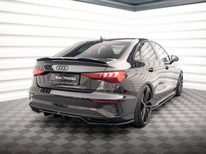 Central Rear Splitter (Vertical Bars) Audi A3 S-Line Sedan 8Y - Wayside Performance 