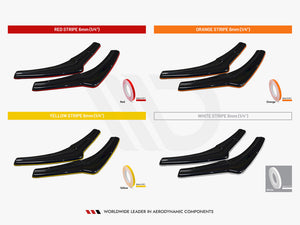 Rear Side Splitters Mercedes A35 AMG Hatchback W177 - Wayside Performance 