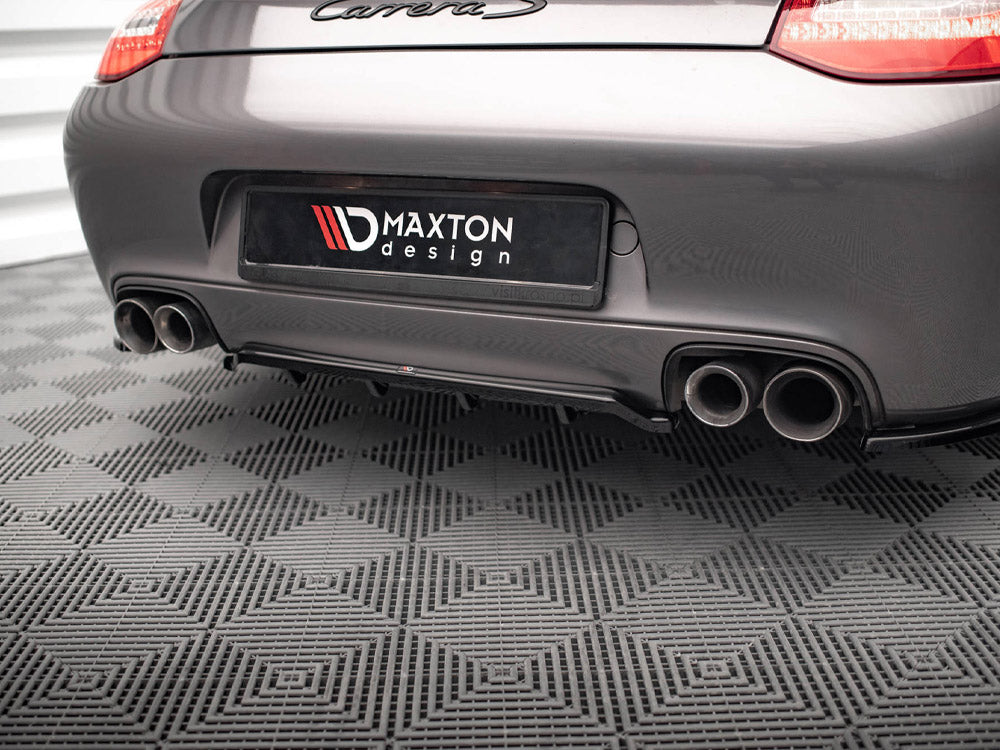 Central Rear Splitter (Vertical Bars) Porsche 911 Carrera / Carrera GTS 997 Facelift - Wayside Performance 
