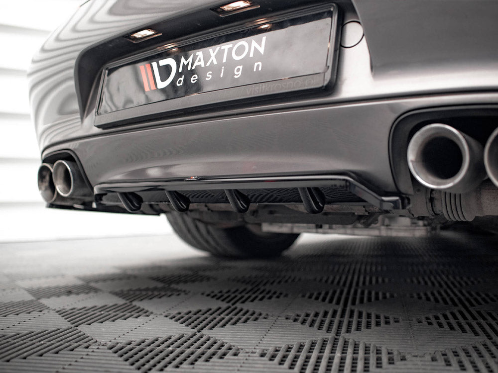 Central Rear Splitter (Vertical Bars) Porsche 911 Carrera / Carrera GTS 997 Facelift - Wayside Performance 