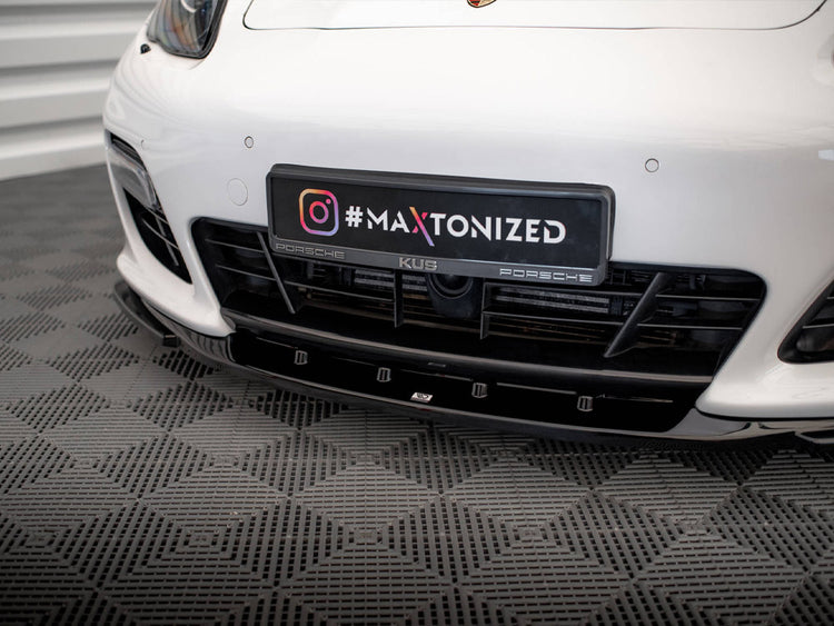 Front Splitter V.2 Porsche Panamera Turbo Sport Design Package 970 - Wayside Performance 