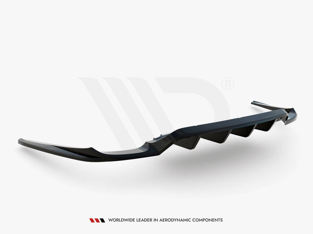 Central Rear Splitter (Vertical Bars) Porsche Panamera Turbo 970 - Wayside Performance 
