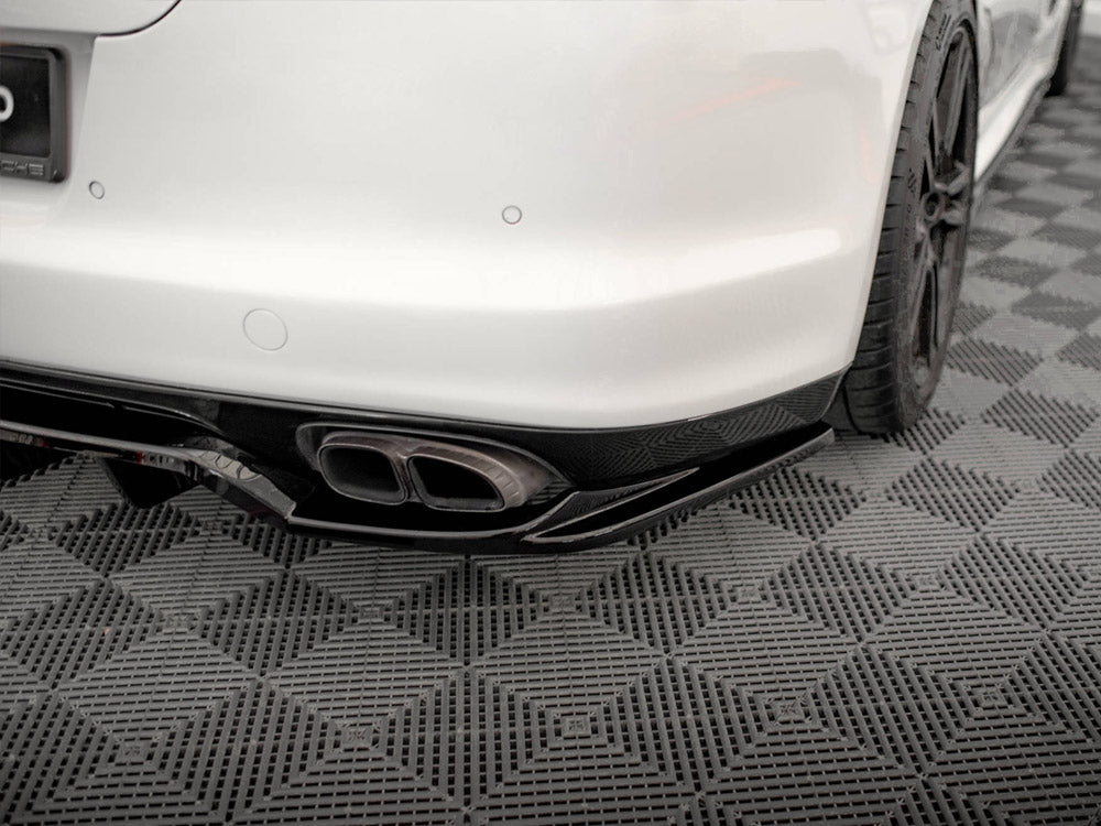 Central Rear Splitter (Vertical Bars) Porsche Panamera Turbo 970 - Wayside Performance 