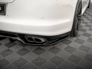 Central Rear Splitter (Vertical Bars) Porsche Panamera Turbo 970 - Wayside Performance 