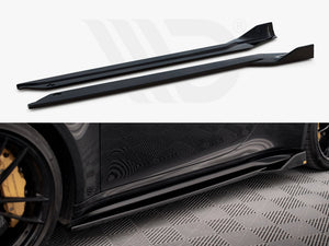 Side Skirts Diffusers Porsche 911 Turbo S 992 - Wayside Performance 