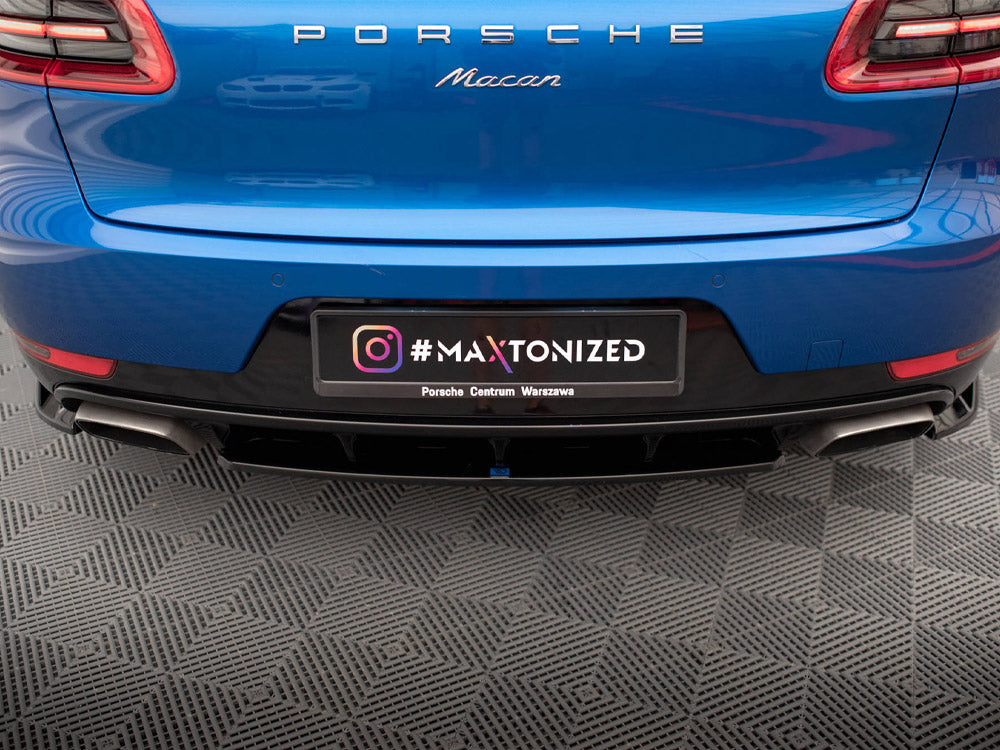 Central Rear Splitter Porsche Macan Mk1 - Wayside Performance 
