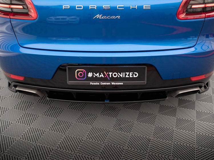 Central Rear Splitter Porsche Macan Mk1 - Wayside Performance 