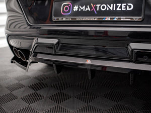 Central Rear Splitter (Vertical Bars) BMW X6 M F96 - Wayside Performance 