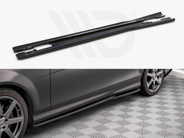 Side Skirts Diffusers Mercedes C Coupe AMG-Line C204 - Wayside Performance 