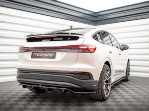Central Rear Splitter (Vertical Bars) Audi Q4 e-Tron Sportback Mk1 - Wayside Performance 