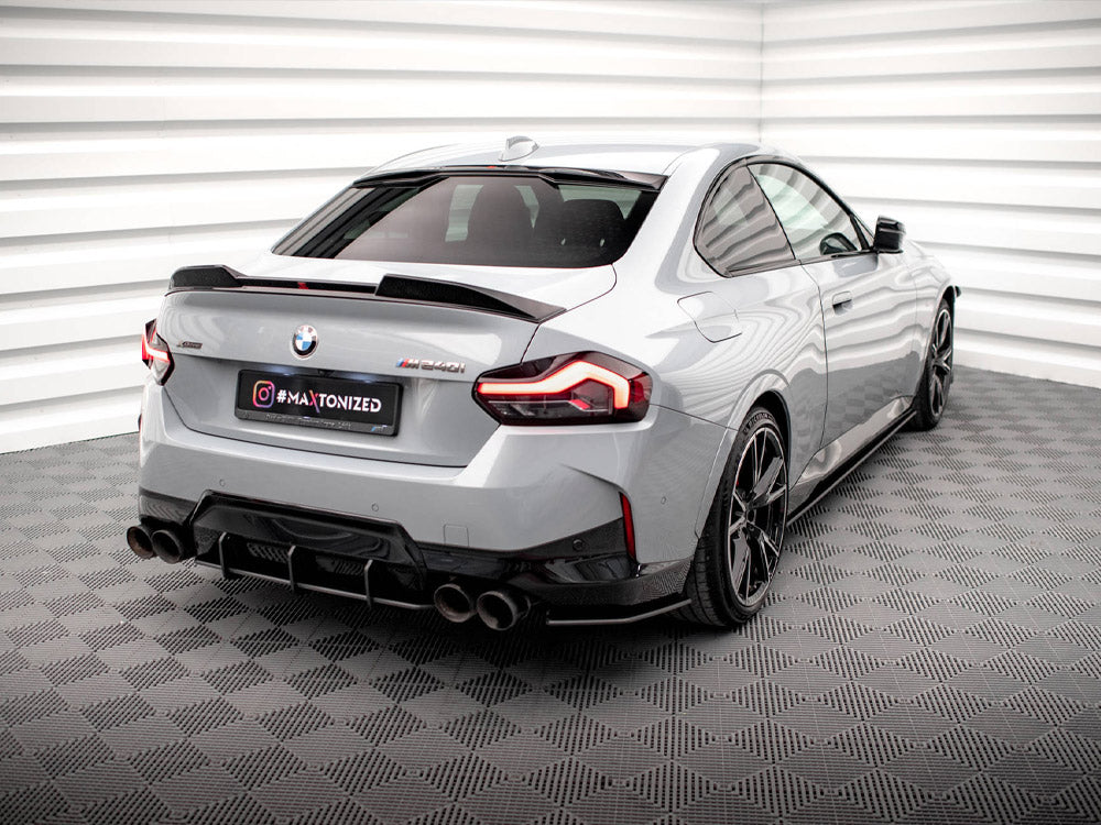 Street Pro Rear Side Splitters BMW 2 Coupe M240i G42 - Wayside Performance 