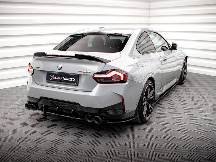 Street Pro Rear Side Splitters BMW 2 Coupe M240i G42 - Wayside Performance 