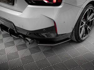 Street Pro Rear Side Splitters BMW 2 Coupe M240i G42 - Wayside Performance 