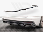 Central Rear Splitter (Vertical Bars) Audi A4 S-Line B9 Facelift - Wayside Performance 