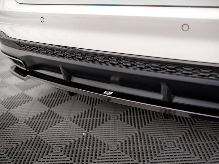 Central Rear Splitter (Vertical Bars) Audi A4 S-Line B9 Facelift - Wayside Performance 