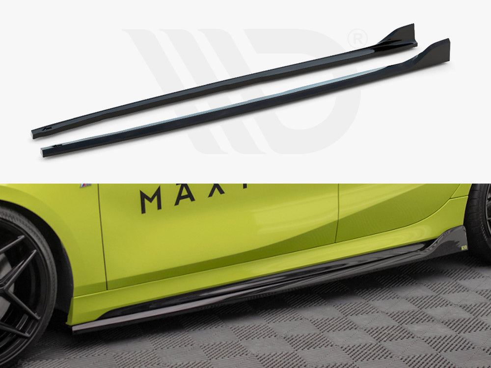 Side Skirts Diffusers V.5 BMW 1 F40 M-Sport / M135i - Wayside Performance 