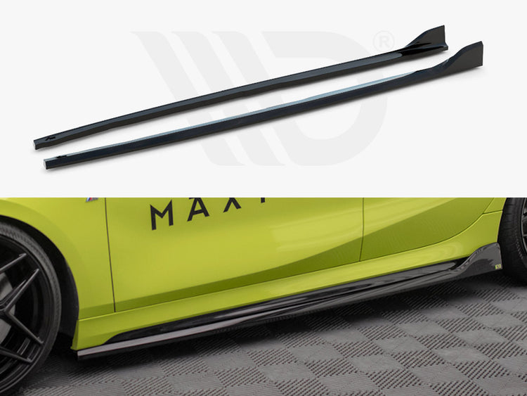 Side Skirts Diffusers V.5 BMW 1 F40 M-Sport / M135i - Wayside Performance 