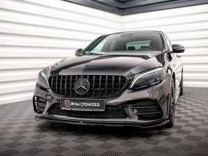 Front Splitter V.1 Mercedes-Benz C AMG Line Sedan / Coupe W205 / C205 Facelift - Wayside Performance 