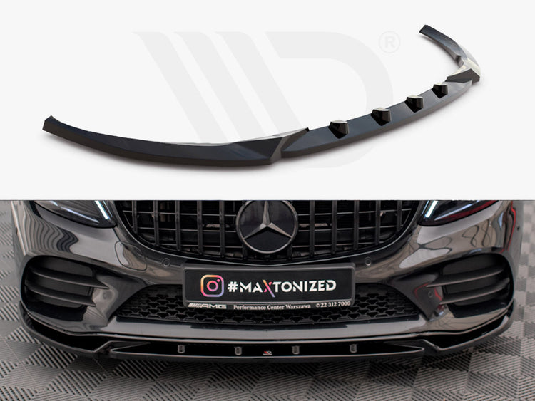 Front Splitter V.2 Mercedes-Benz C AMG Line Sedan / Coupe W205 / C205 Facelift - Wayside Performance 