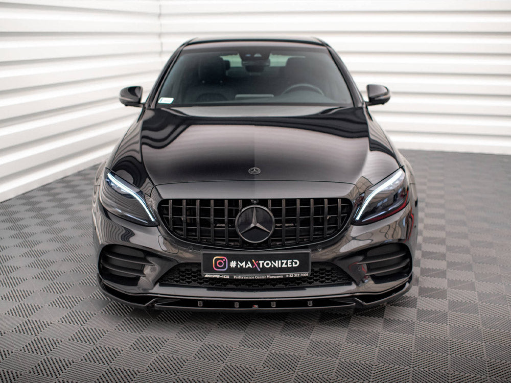 Front Splitter V.2 Mercedes-Benz C AMG Line Sedan / Coupe W205 / C205 Facelift - Wayside Performance 