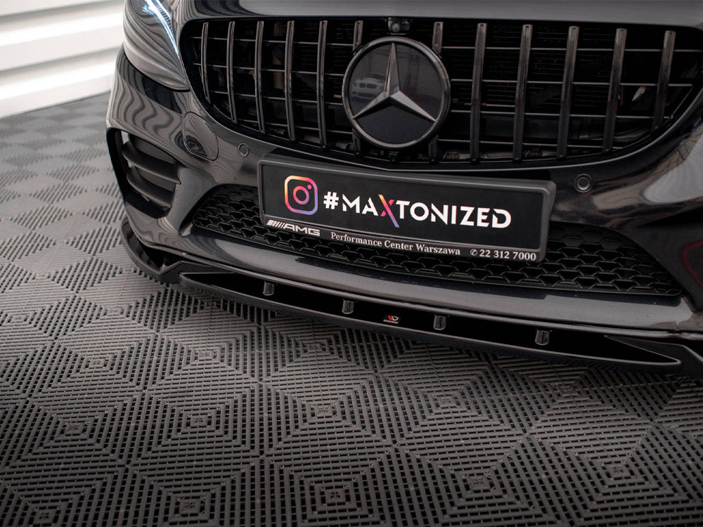 Front Splitter V.2 Mercedes-Benz C AMG Line Sedan / Coupe W205 / C205 Facelift - Wayside Performance 