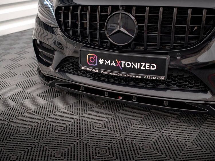 Front Splitter V.2 Mercedes-Benz C AMG Line Sedan / Coupe W205 / C205 Facelift - Wayside Performance 