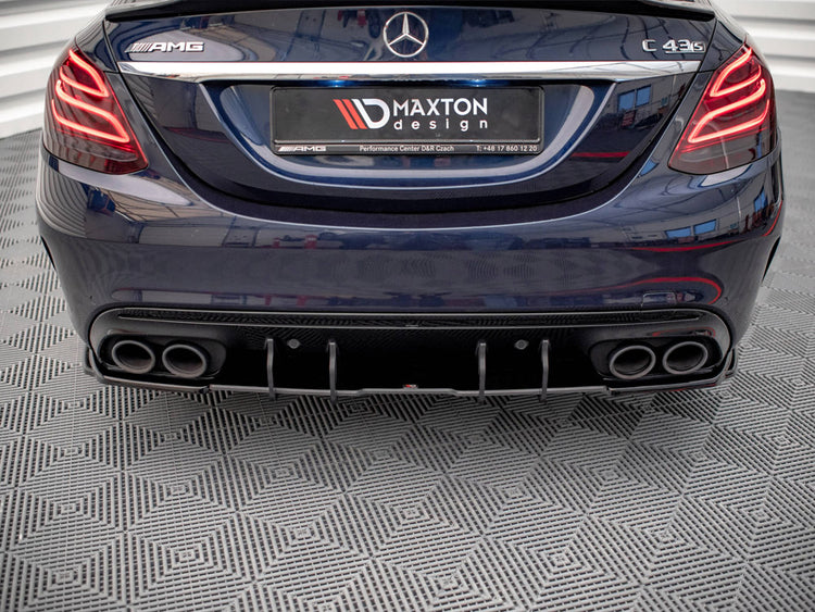 Street PRO Rear Diffuser Mercedes C 43 Sedan W205 Facelift - Wayside Performance 