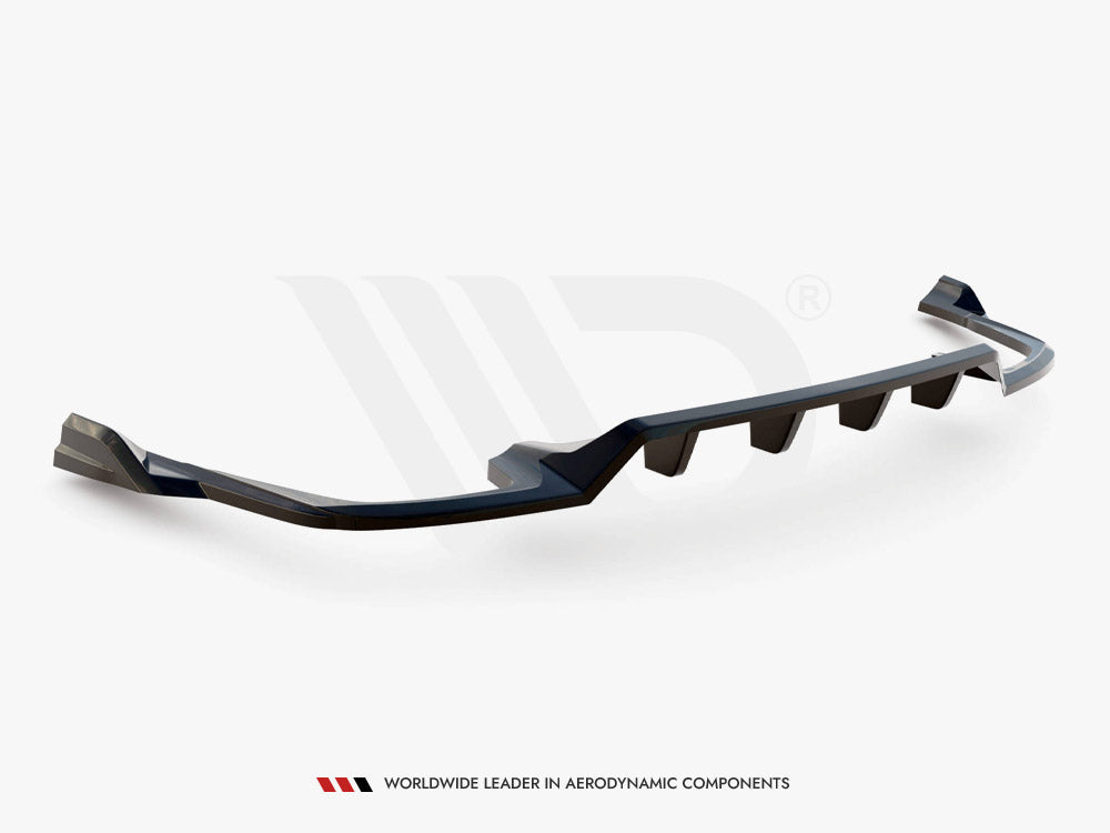 Central Rear Splitter (Vertical Bars) Volvo XC60 R-Design Mk2 Facelift - Wayside Performance 