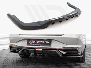 Central Rear Splitter (Vertical Bars) Hyundai Elantra Mk7 - Wayside Performance 