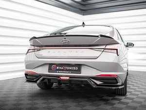 Central Rear Splitter (Vertical Bars) Hyundai Elantra Mk7 - Wayside Performance 